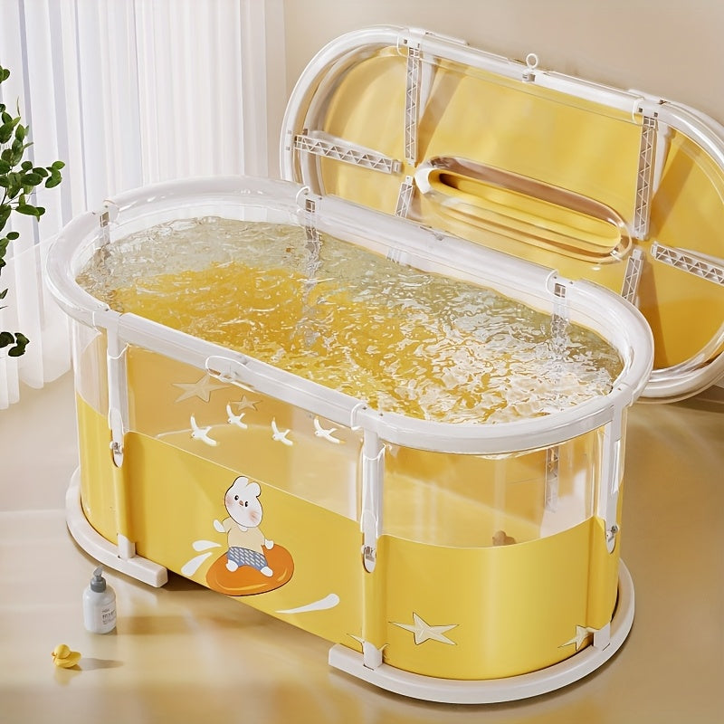 Baignoire pliante transparente avec motifs de dessins animés — Monptitlou