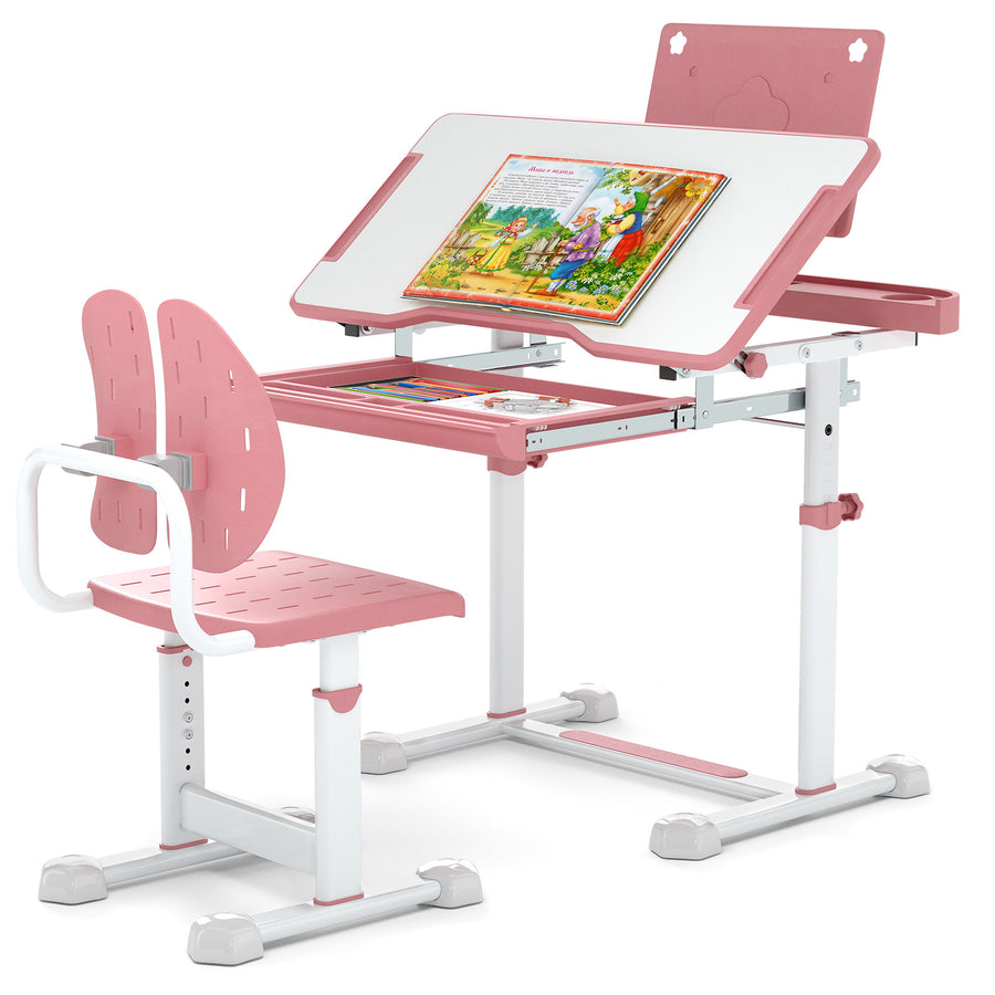 Ensemble Bureau et Chaise d'Étude pour Enfants — Monptitlou