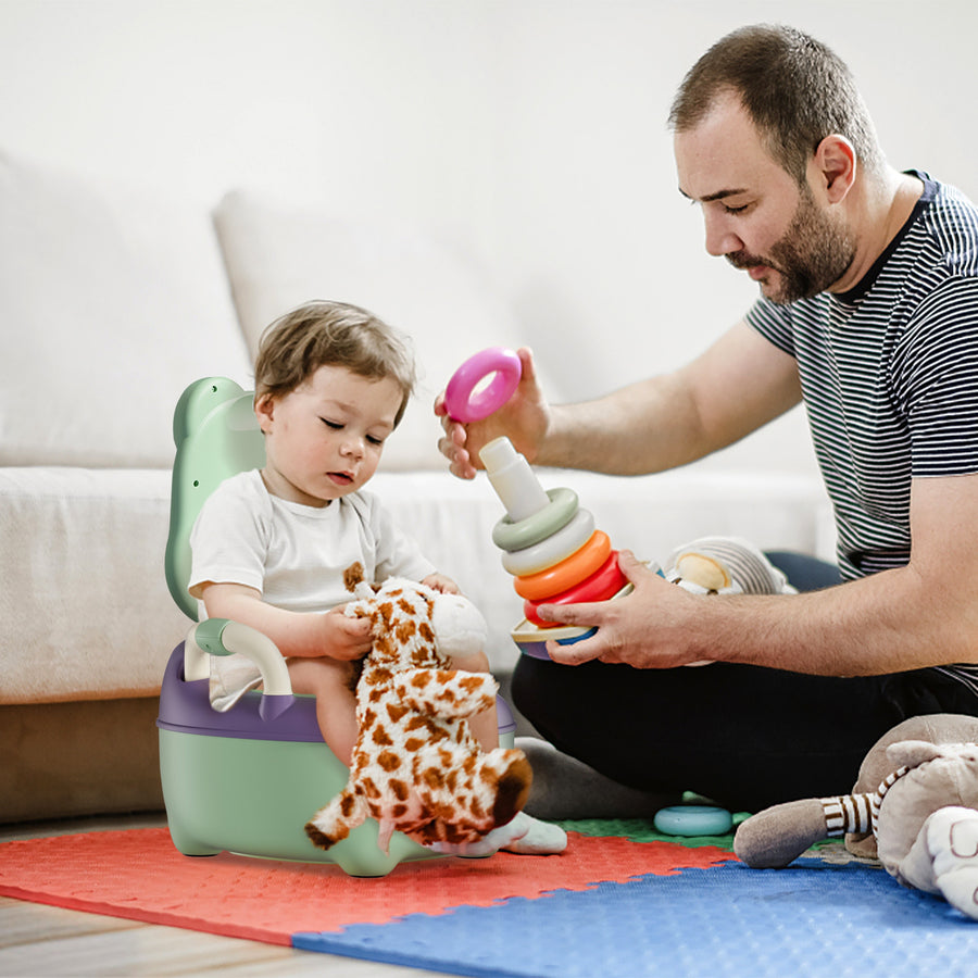 Pot en plastique pour enfants 48 cm avec support amovible et — Monptitlou