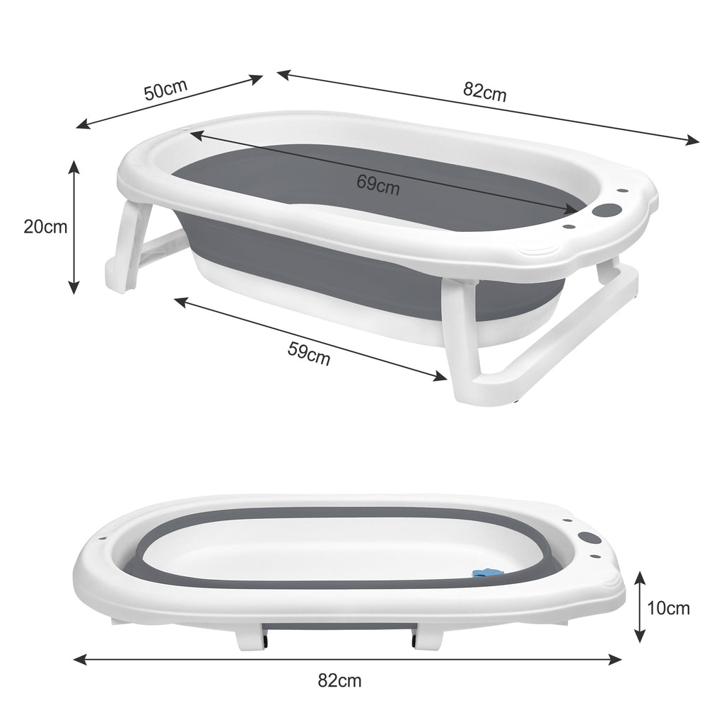 Baignoire pliable pour bébé avec coussin de bain — Monptitlou