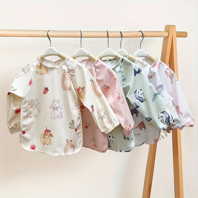 Tablier bavoir à manches longues pour enfants avec bavoir — Monptitlou Image