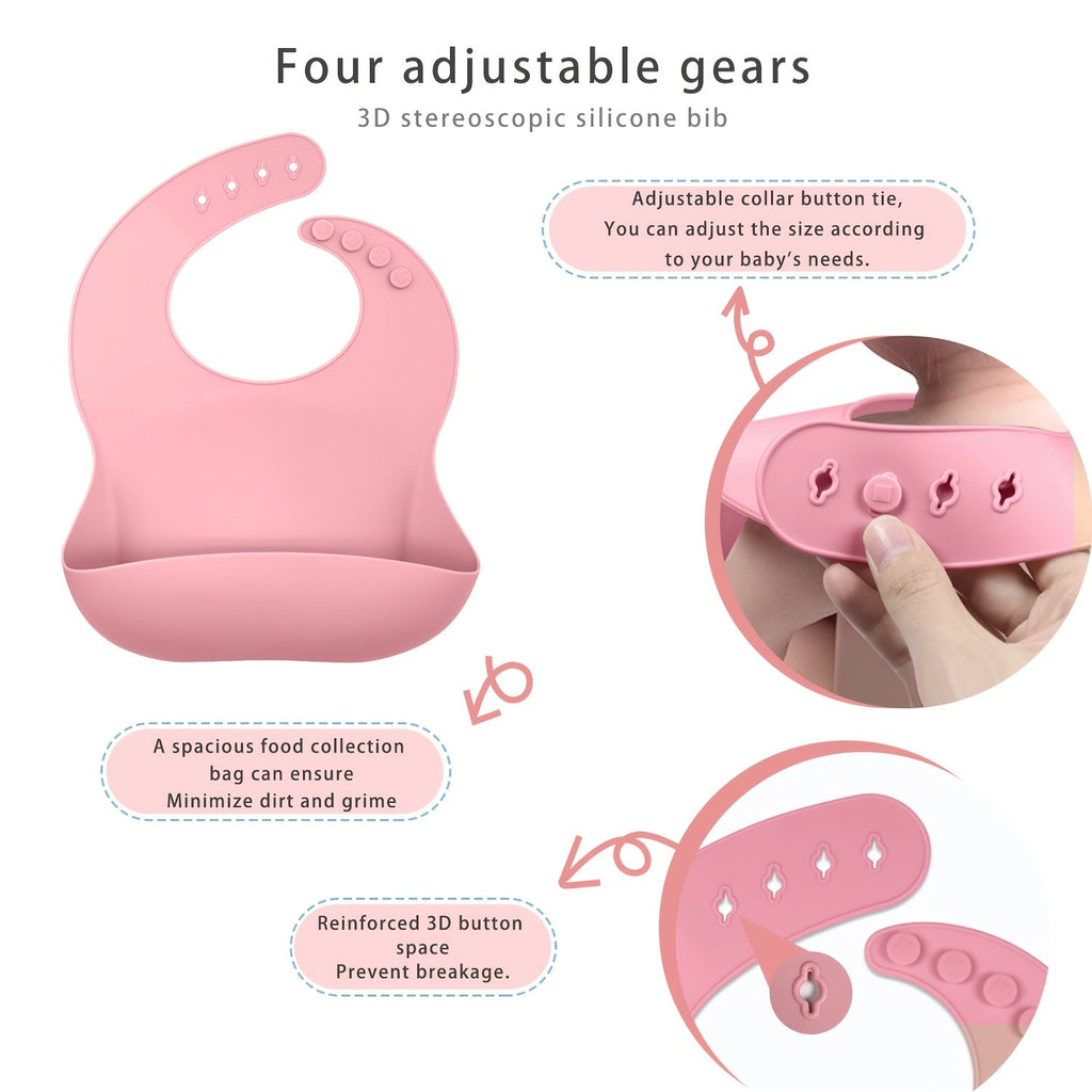 Lot de set d'alimentation bébé en silicone — Monptitlou