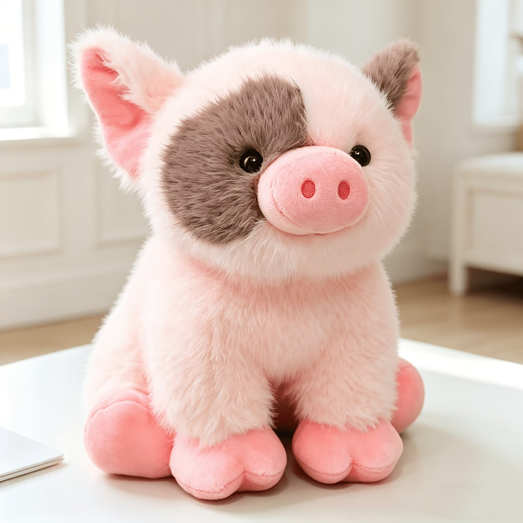 Jouet animal en peluche cochon de dessin animé, Jouet en peluche cochon — Monptitlou