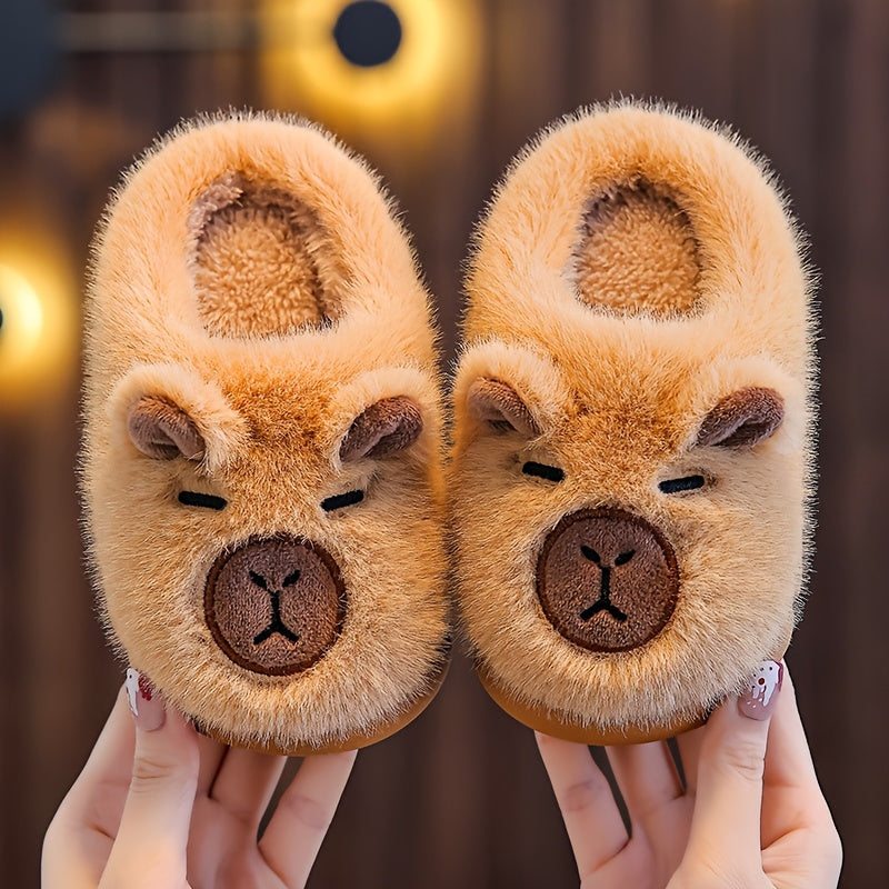 Chaussures d'hiver en peluche Capybara pour garçons et filles, bébés — Monptitlou