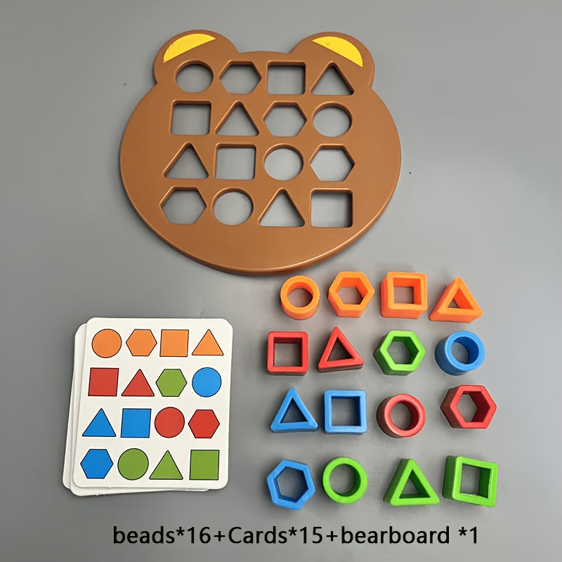 Jeu de construction ours, incluant 1 plateau ours — Monptitlou Image