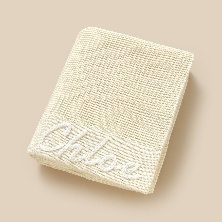 Couverture personnalisée pour bébé avec prénom, cadeau d'anniversaire — Monptitlou
