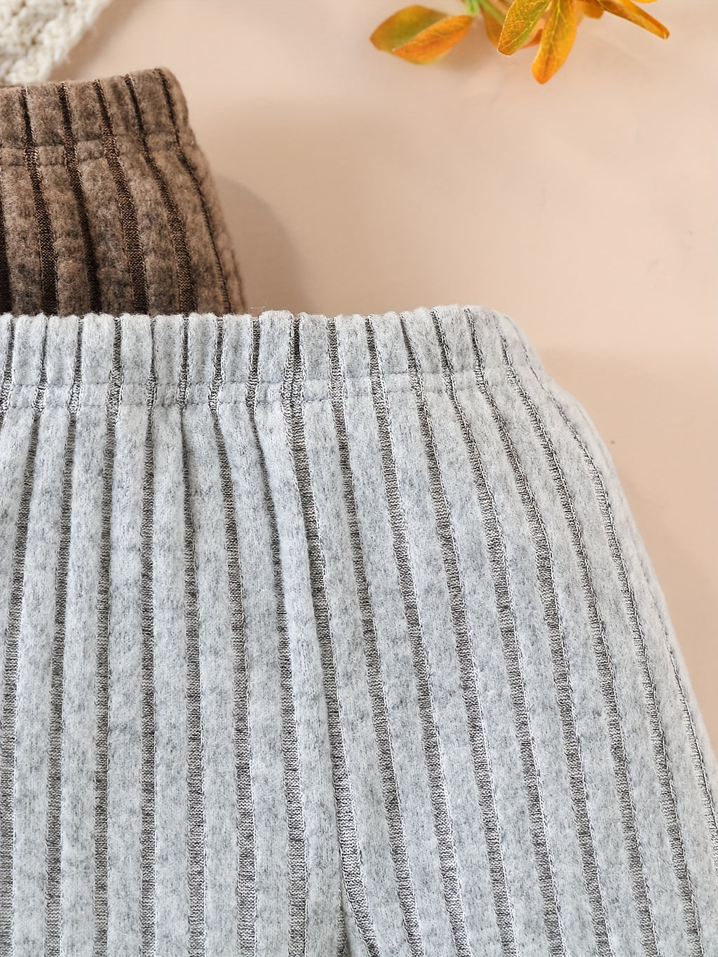 Leggings pour bébé garçon automne hiver ensemble 3 pièces à rayures — Monptitlou