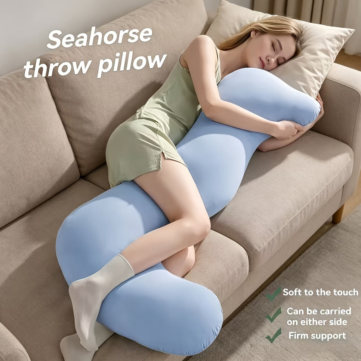 Oreiller de grossesse, coussin essentiel pour futures mamans — Monptitlou Image