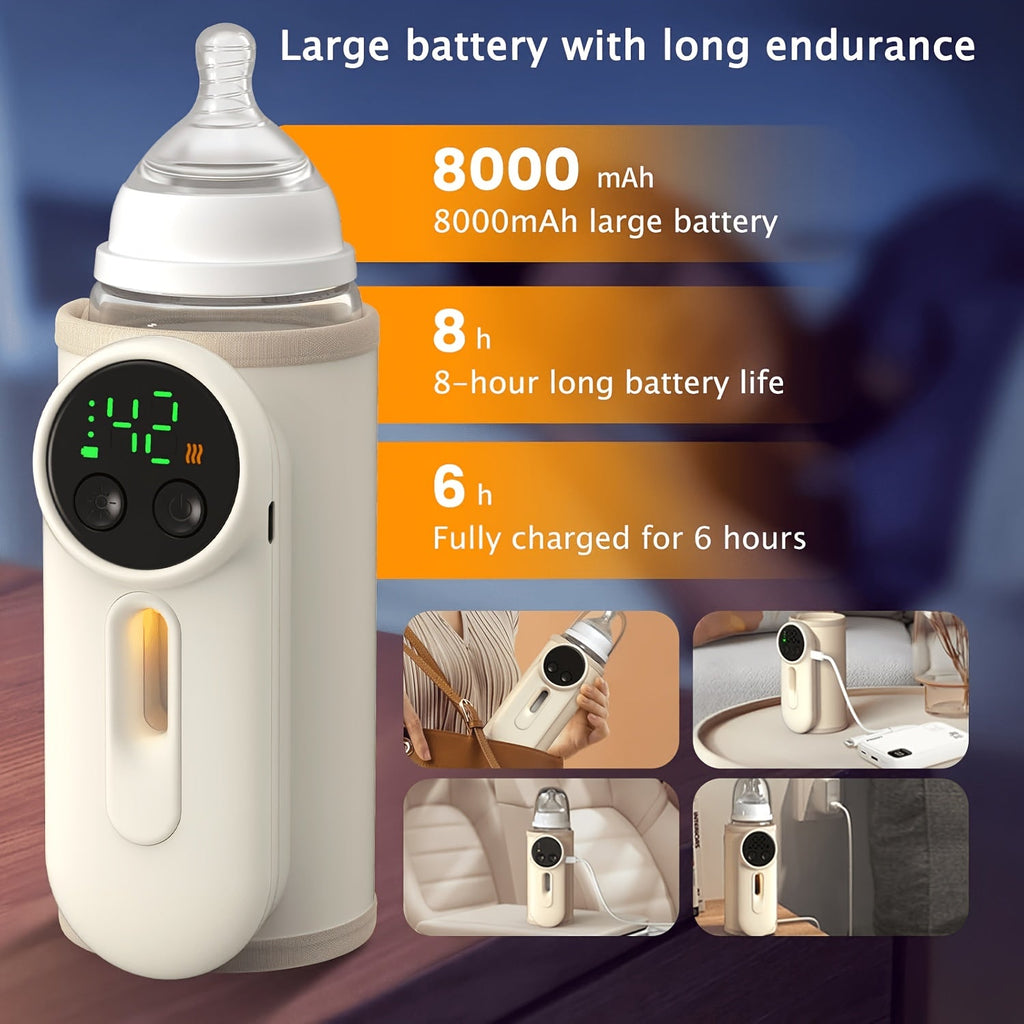 Réchauffeur de biberon portable avec batterie rechargeable 8000 mAh — Monptitlou