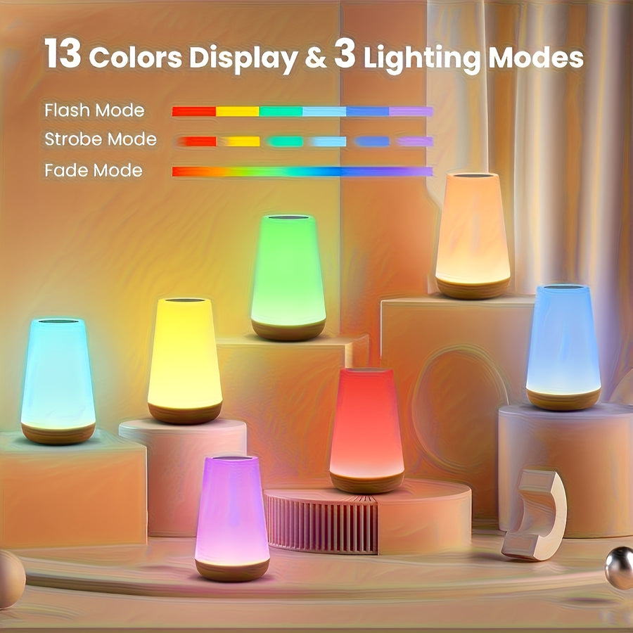Veilleuse à commande tactile, Lampe LED tactile réglable pour chambres — Monptitlou