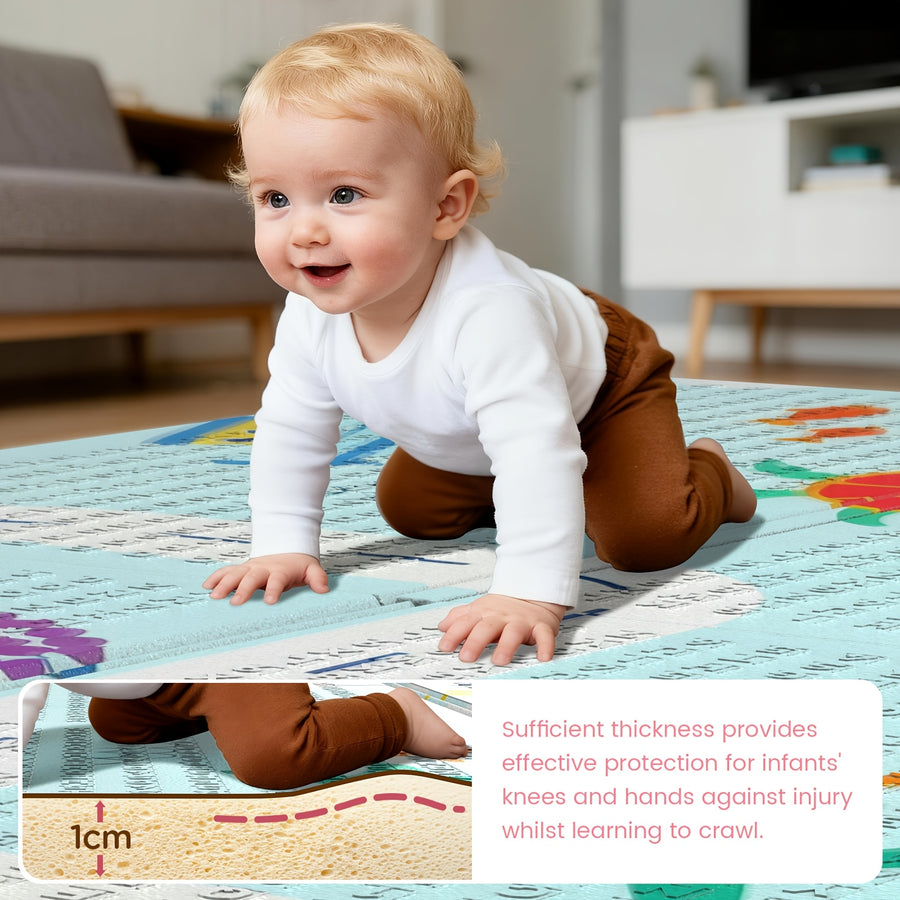 Tapis de jeu pour bébé - Tapis de jeu pliable pour bébé — Monptitlou