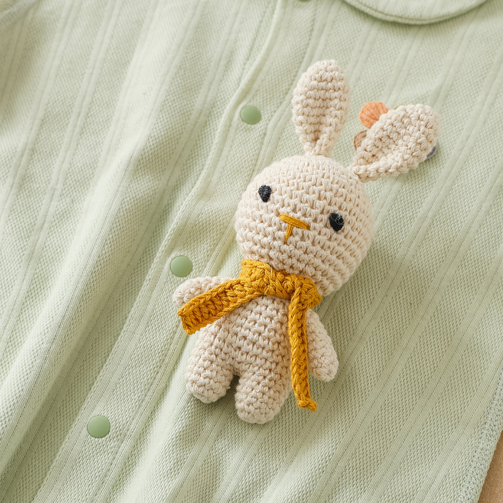 Objet de confort, forme de lapin avec clochette intégrée, mignon 3D — Monptitlou