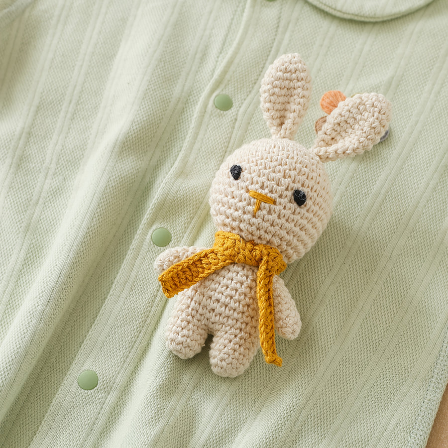 Objet de confort, forme de lapin avec clochette intégrée, mignon 3D — Monptitlou