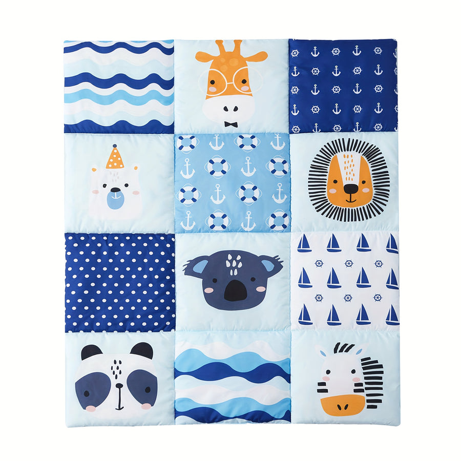 Couette 1 pièce avec imprimé animaux des bois — Monptitlou
