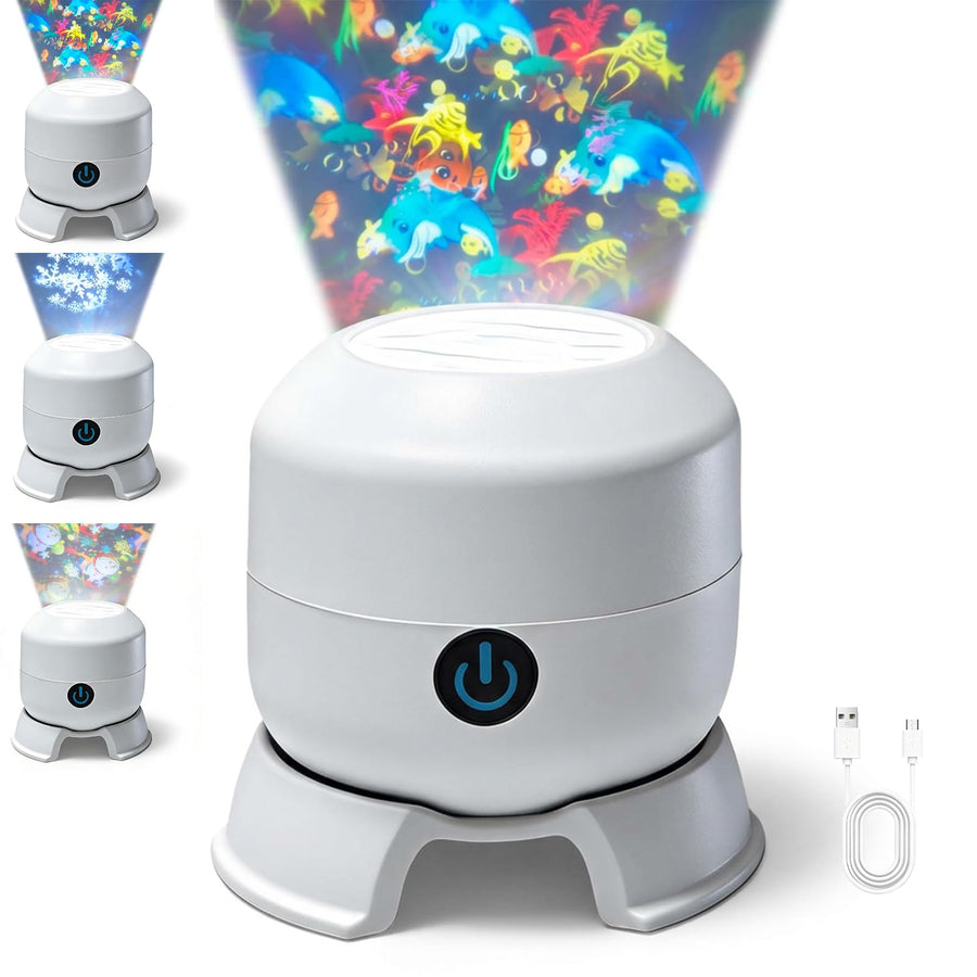 [Projection océan étoiles] Lampe de table à projection LED créative — Monptitlou