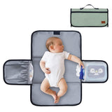Station à langer de voyage deluxe avec coussin imperméable — Monptitlou
