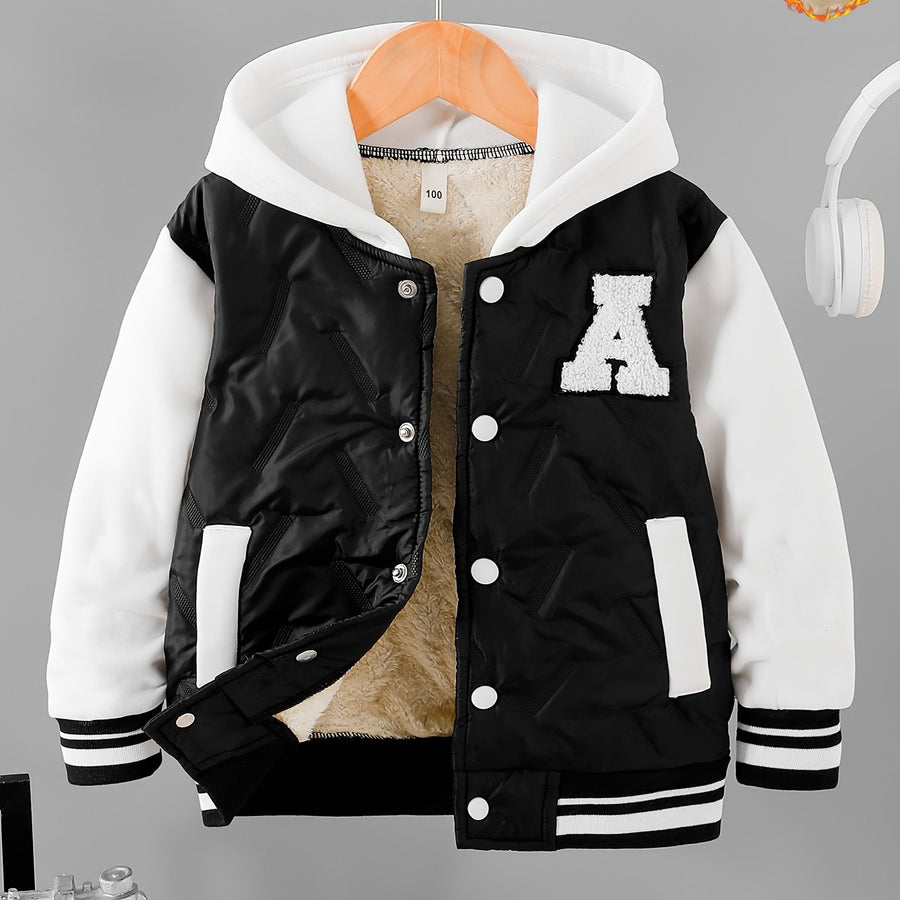 Veste polaire épaisse à capuche automne hiver — Monptitlou