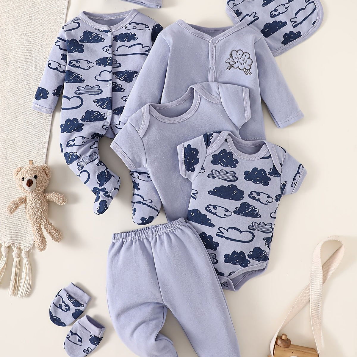 Bodies bébé nouveau-né, 100 % coton, confortable et respirant — Monptitlou Image