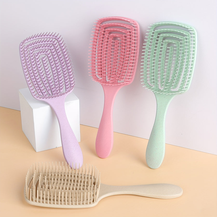 Brosse carrée 1 pc/2 pcs pour cheveux mouillés et secs