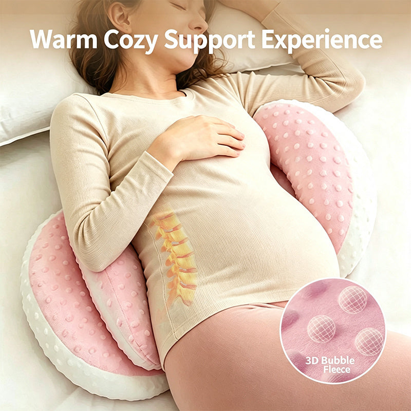 Oreiller de grossesse portable - Support réglable en forme de W — Monptitlou