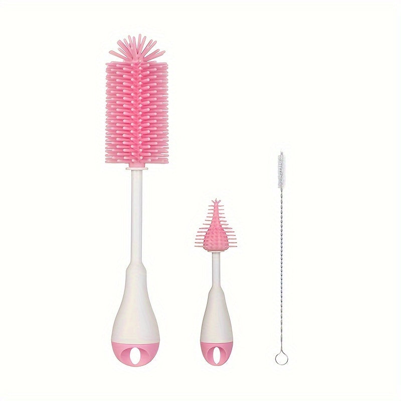 Ensemble de brosses pour biberons en silicone 3-en-1 avec brosse pour — Monptitlou