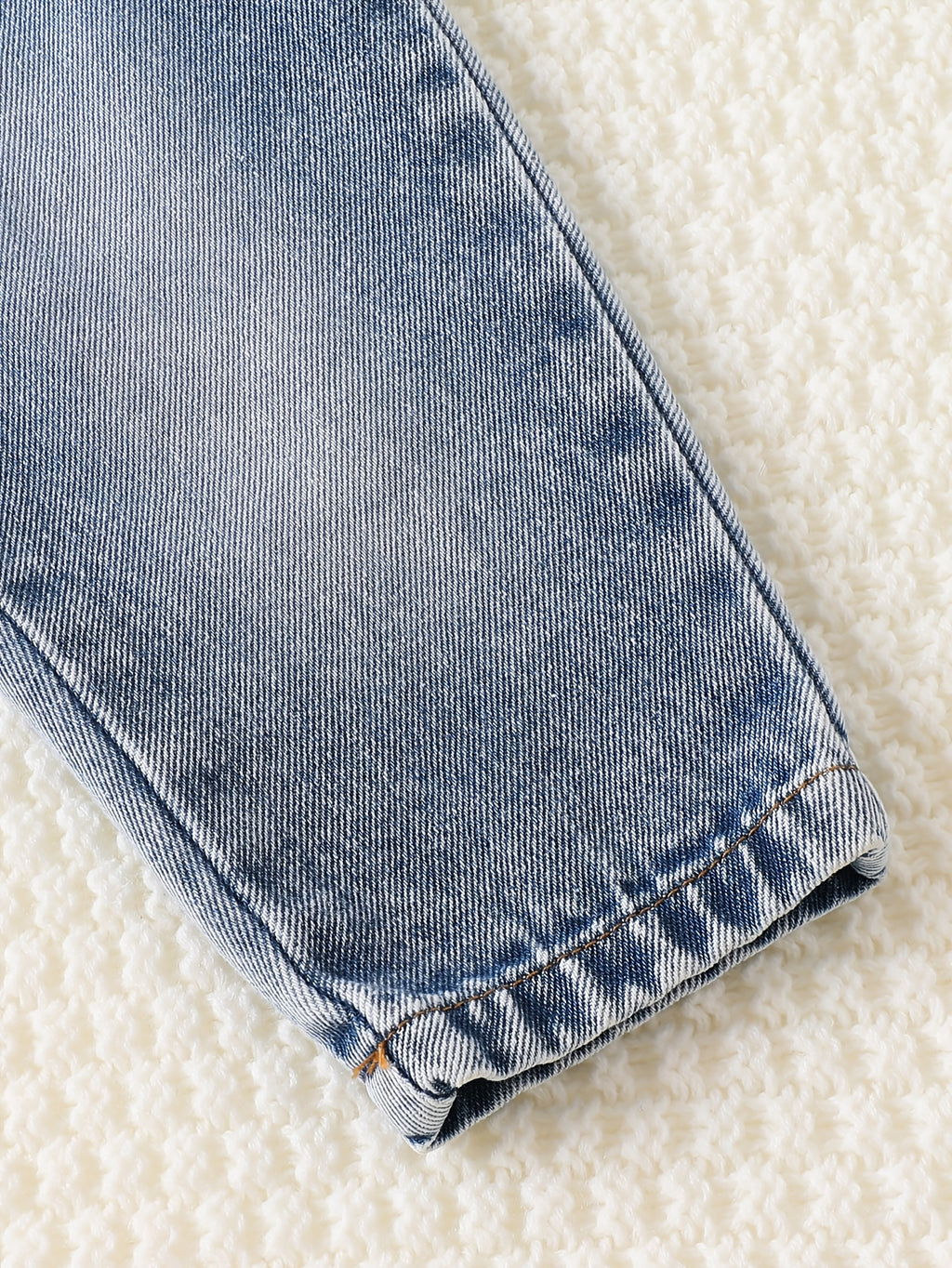 Ensembles en denim pour garçons : chemise rayée avec poche ours — Monptitlou
