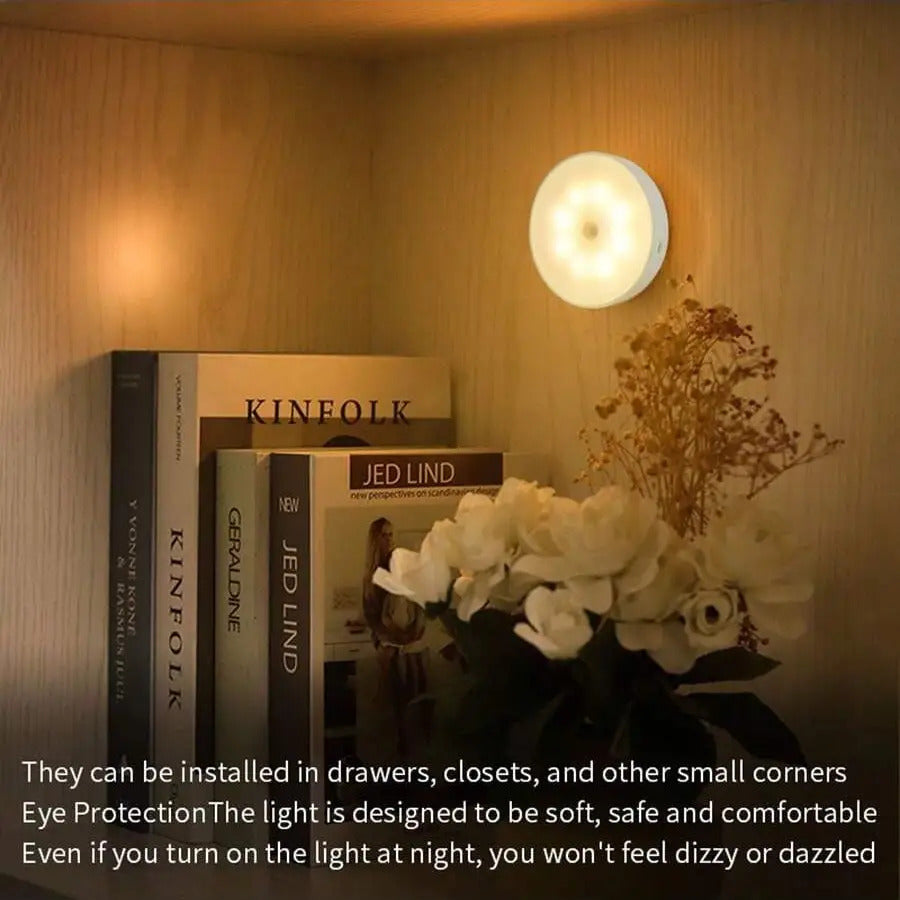 Lampe Murale à Détecteur de Mouvement, Veilleuse LED Rechargeable — Monptitlou