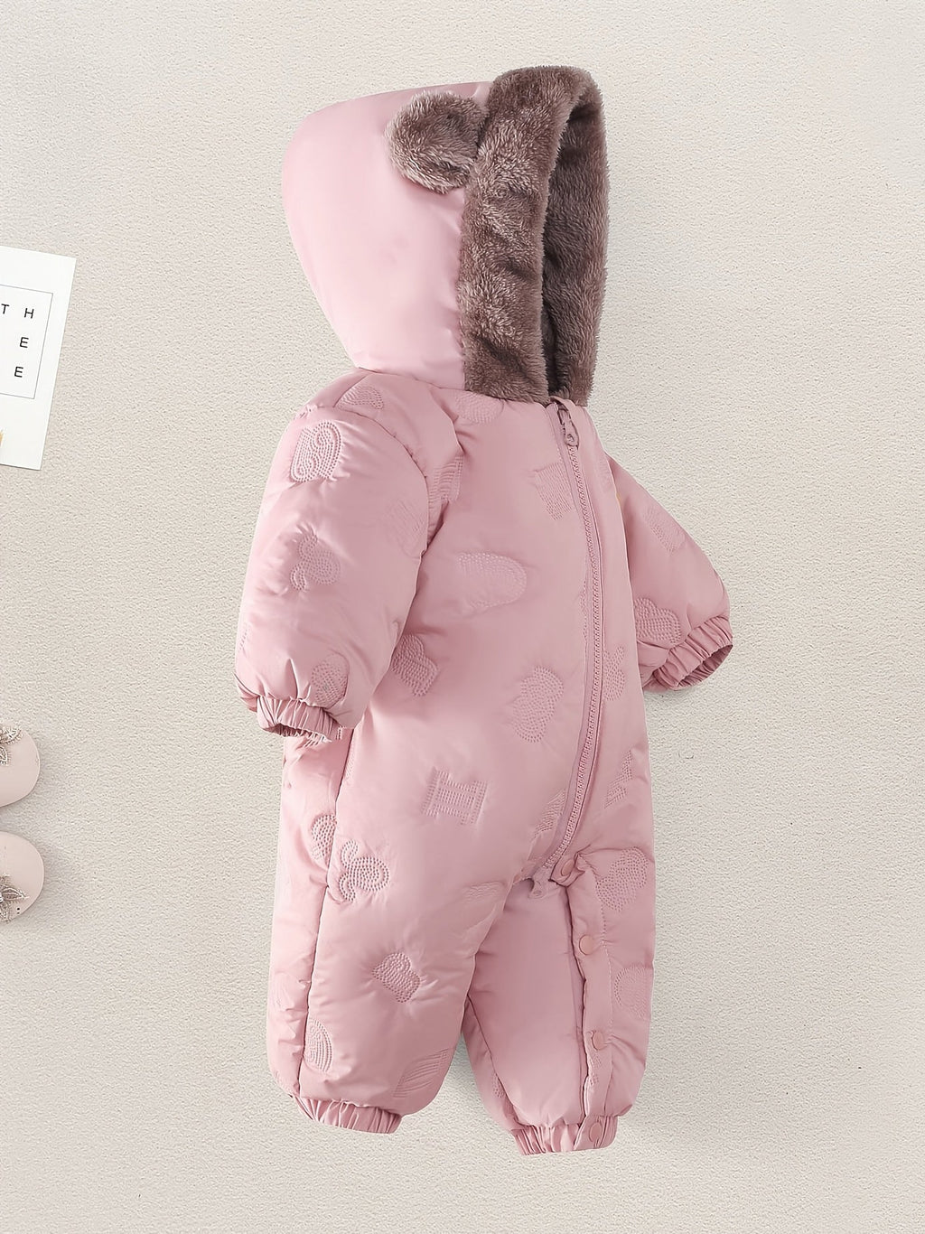 Barboteuse d'hiver pour fille, Manteau matelassé pour bébé et tout-petite fille, Veste matelassée doublée pour bébé, Gre