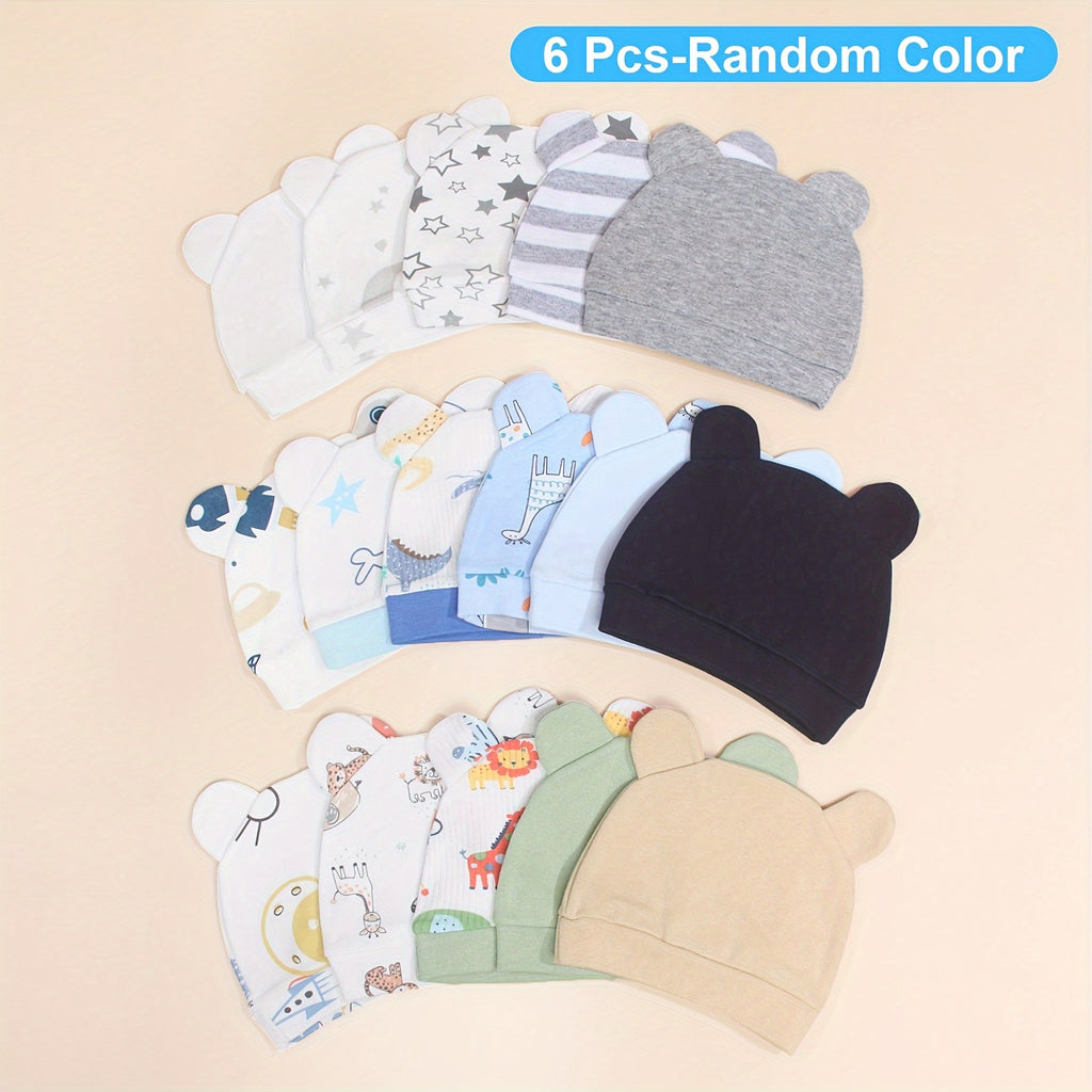 LAPI.ZAPI Ensemble de 6 pièces Bébé Couleur Aléatoire Combinée Chapeau — Monptitlou