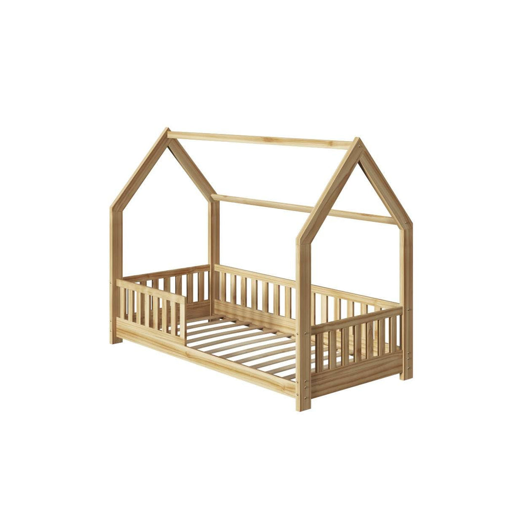 Lit cabane en bois pour enfant, 80 x 160 cm — Monptitlou