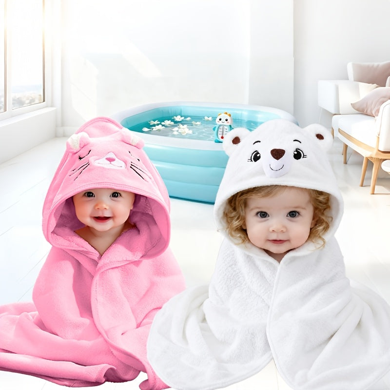 Nouvelle Serviette de Bain à Capuche pour Enfants — Monptitlou Image