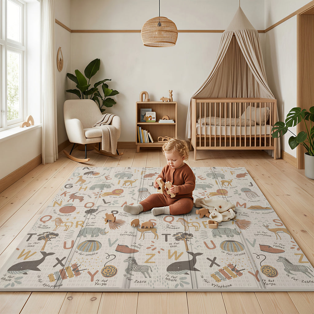 Tapis de rampe XPE énorme 200x180 cm réversible en mousse pliage rapide — Monptitlou