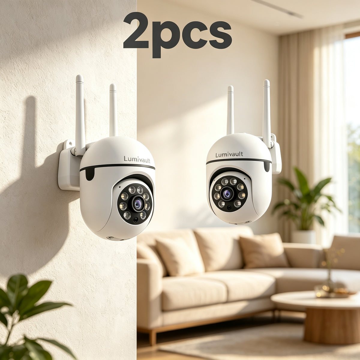 Caméras de surveillance pour bébé 1296P FHD WiFi sans fil PTZ — Monptitlou Image