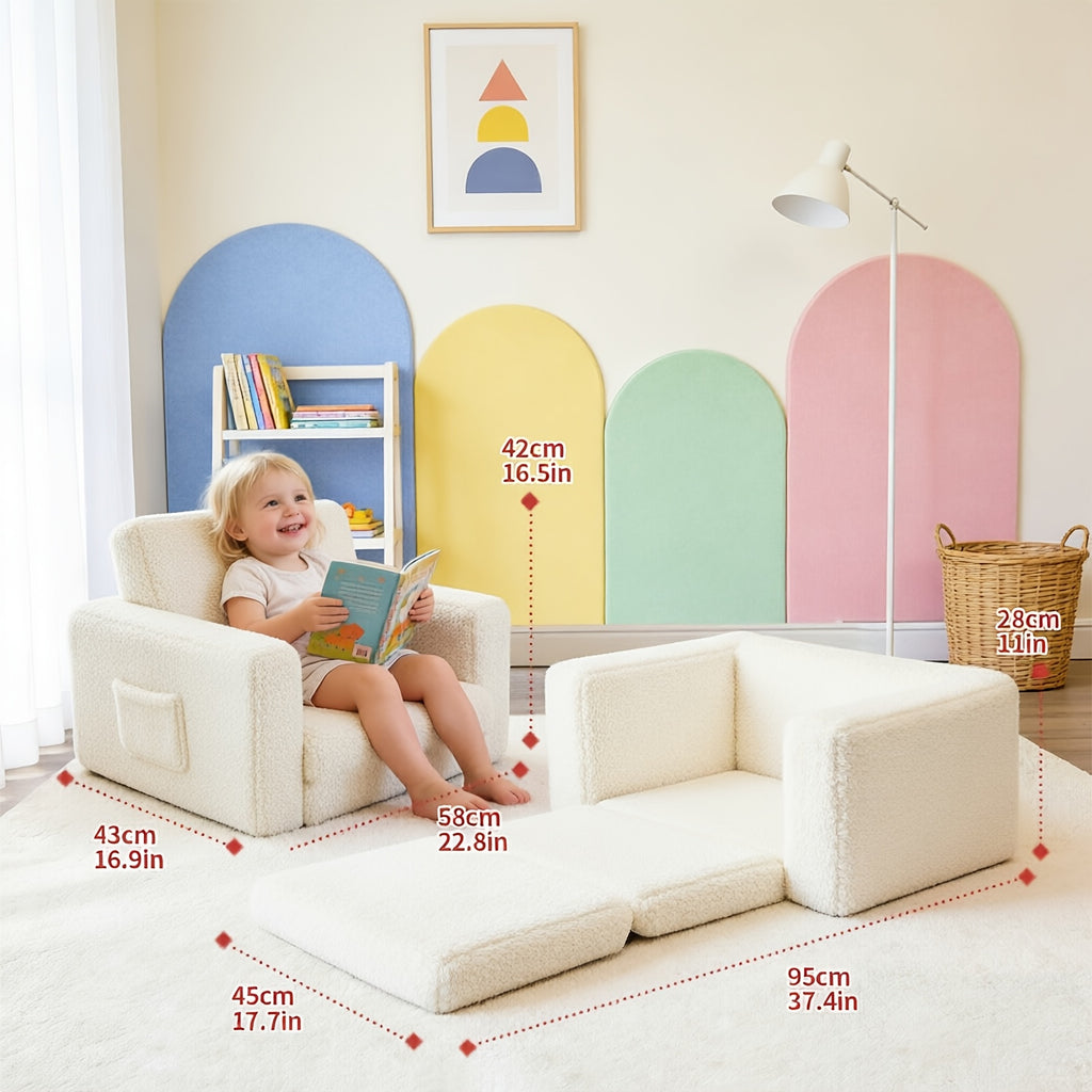 Canapé enfant 2 en 1 convertible pliable — Monptitlou