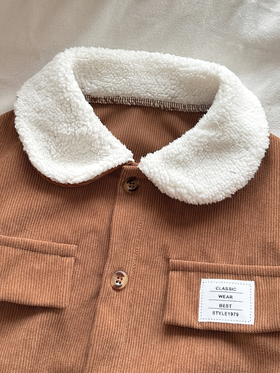 Ensemble 2 pièces pour garçons : Costume en velours côtelé — Monptitlou