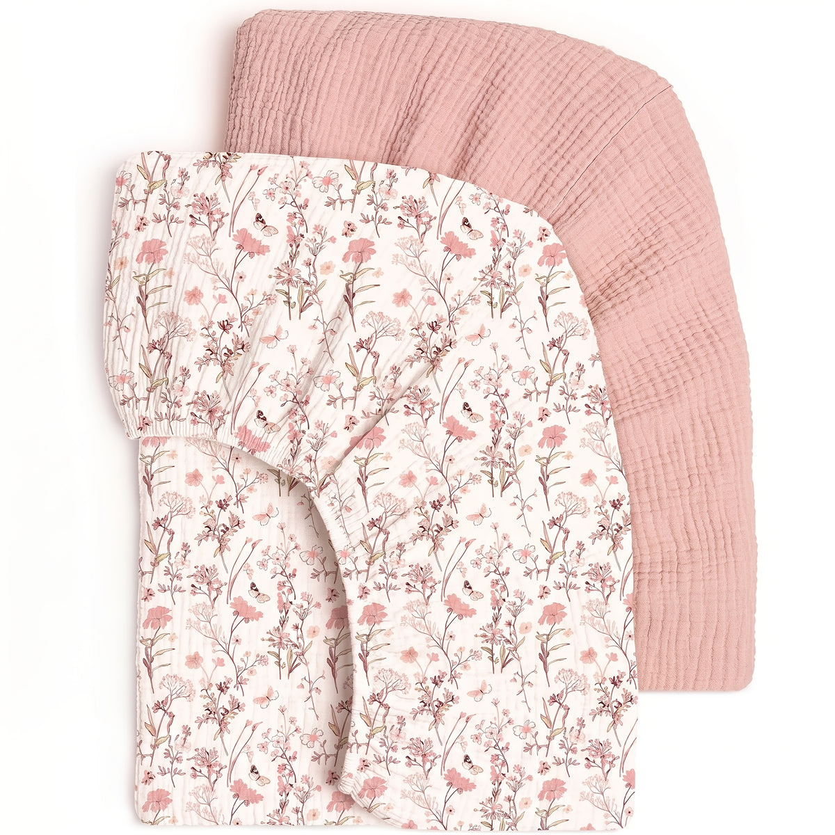 Draps de berceau pour bébé, housse de matelas ajustée confortable et — Monptitlou Image