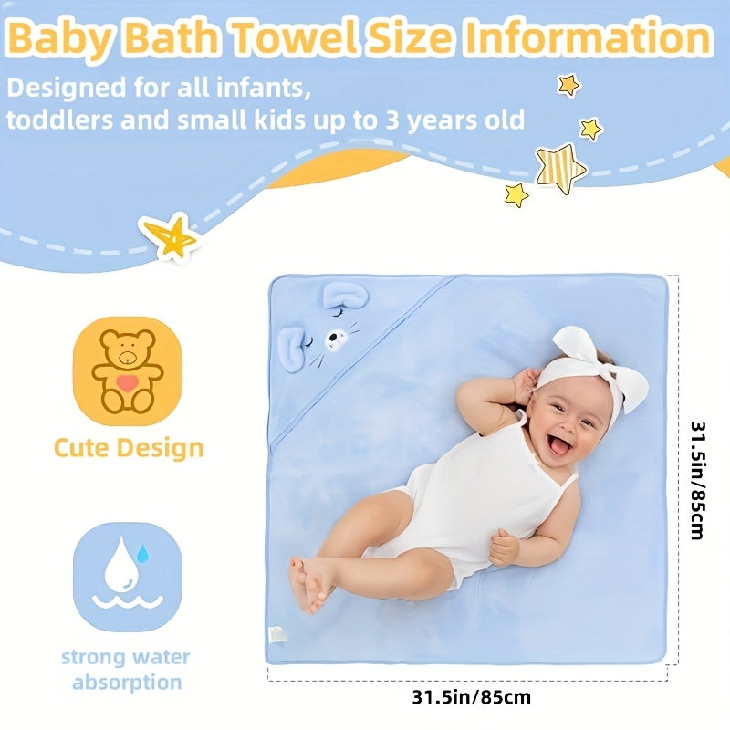 Serviette de bain pour bébés - adaptée aux garçons et filles — Monptitlou