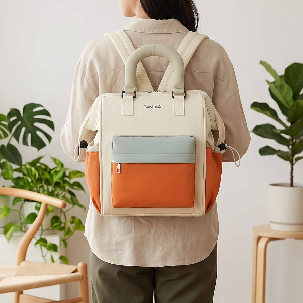 Sac parental tendance à blocs de couleur — Monptitlou