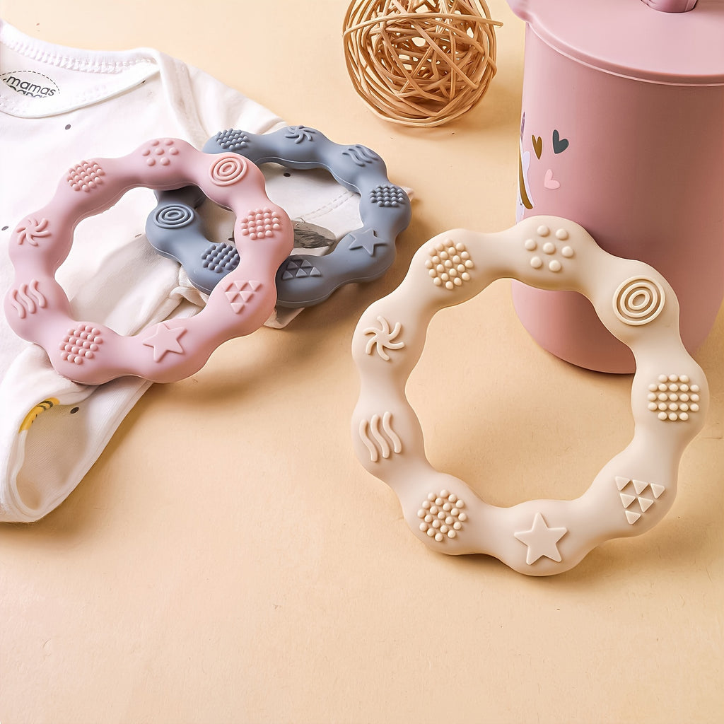 2/3pcs Anneaux de dentition pour bébé en silicone, légers — Monptitlou