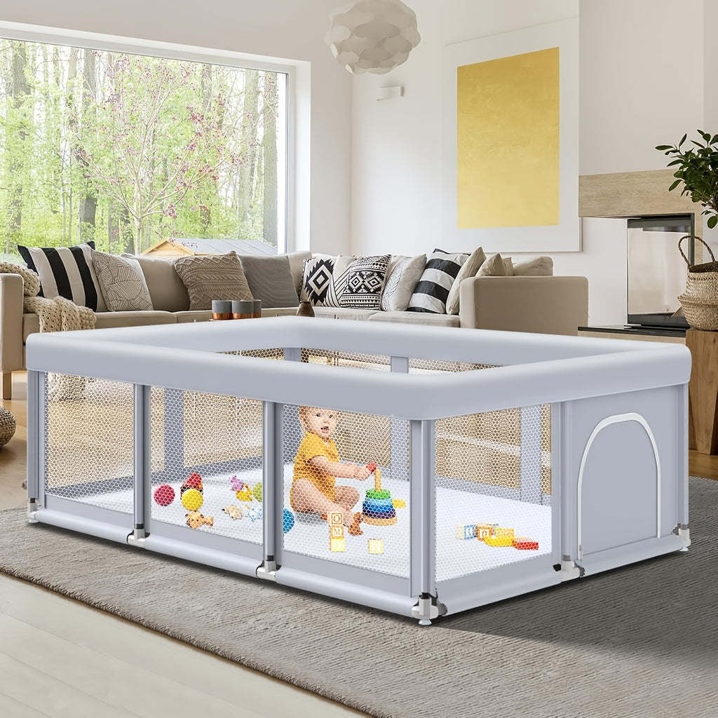 Parc pour bébé 127,0 x 127,0 cm, parcs de jeu pour bébés et tout-petits — Monptitlou
