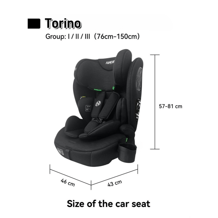 Siège auto bébé évolutif 76-150 cm, 15 mois à 12 ans