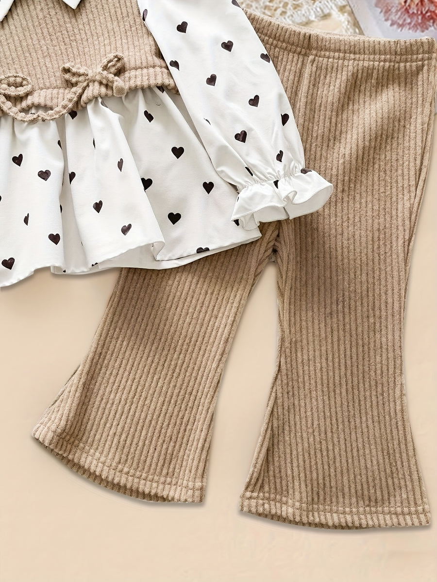 Ensemble 2 pièces pantalon long pour bébé fille printemps/automne — Monptitlou