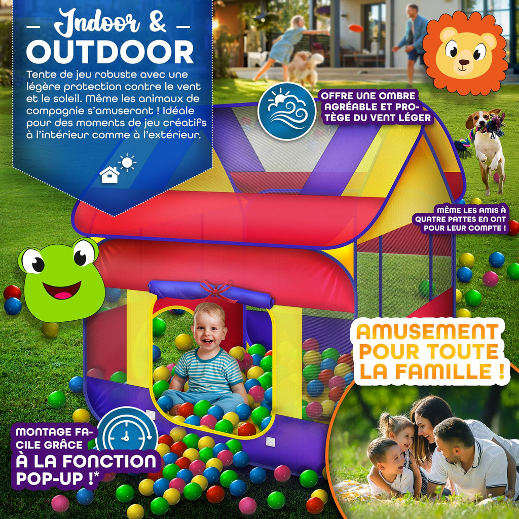 KIDUKU® Piscine à balles XXL + 300 balles + sac — Monptitlou