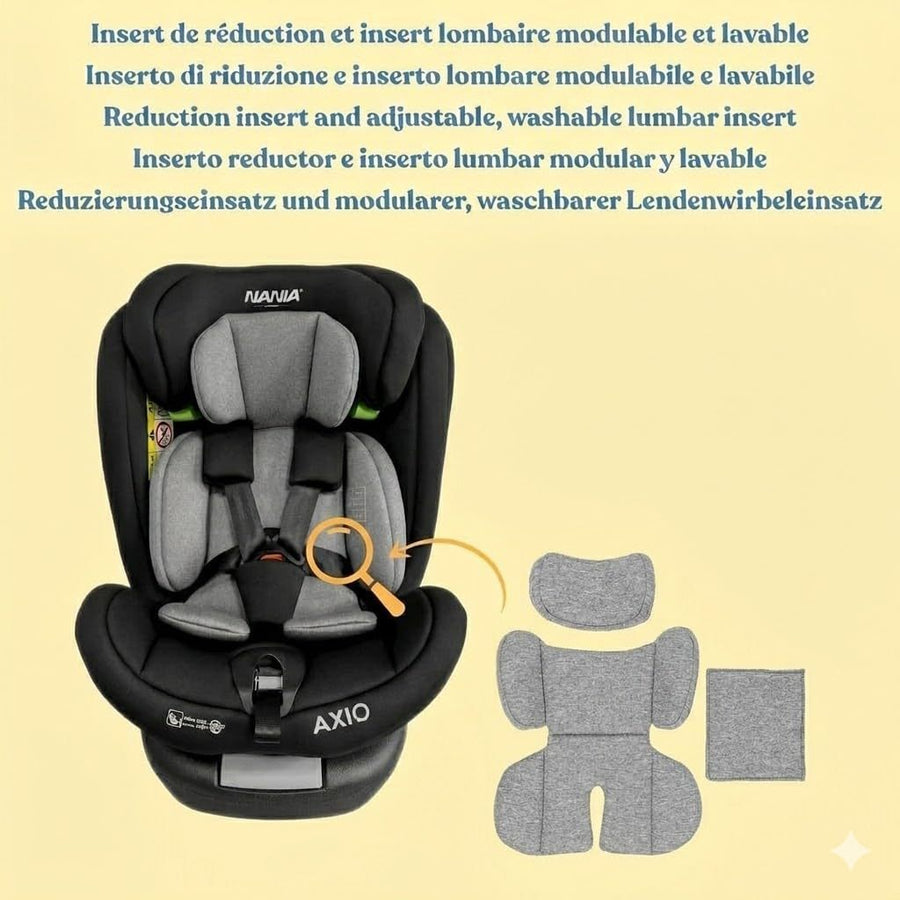 Nania Siège auto AXIO Isofix Pivotant 360° I-Size 40-150 cm — Monptitlou