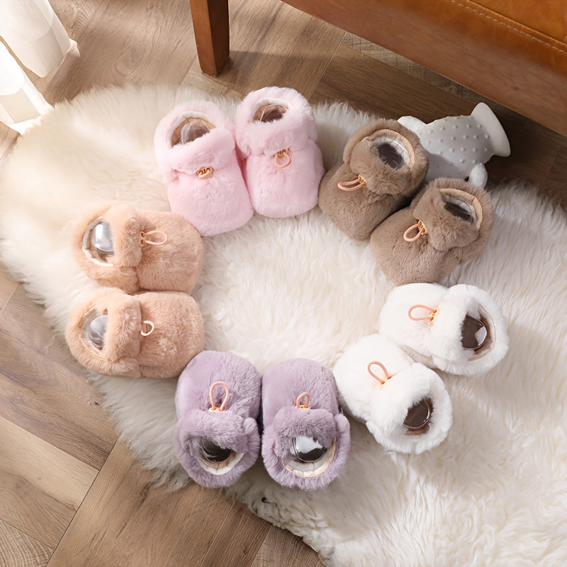 Chaussures de premiers pas pour filles, chaussures de bébé à main, chaussures et chaussettes pour enfants automne/hiver,