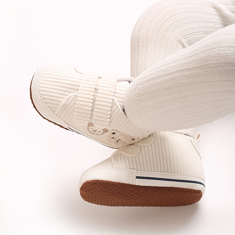 Chaussures de bébé 0-1 an printemps et automne, mignon petit ours — Monptitlou