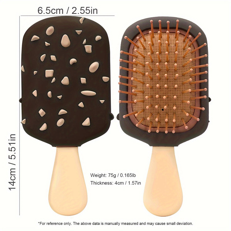 1 brosse à cheveux à coussin d'air sur le thème du crème glacée — Monptitlou