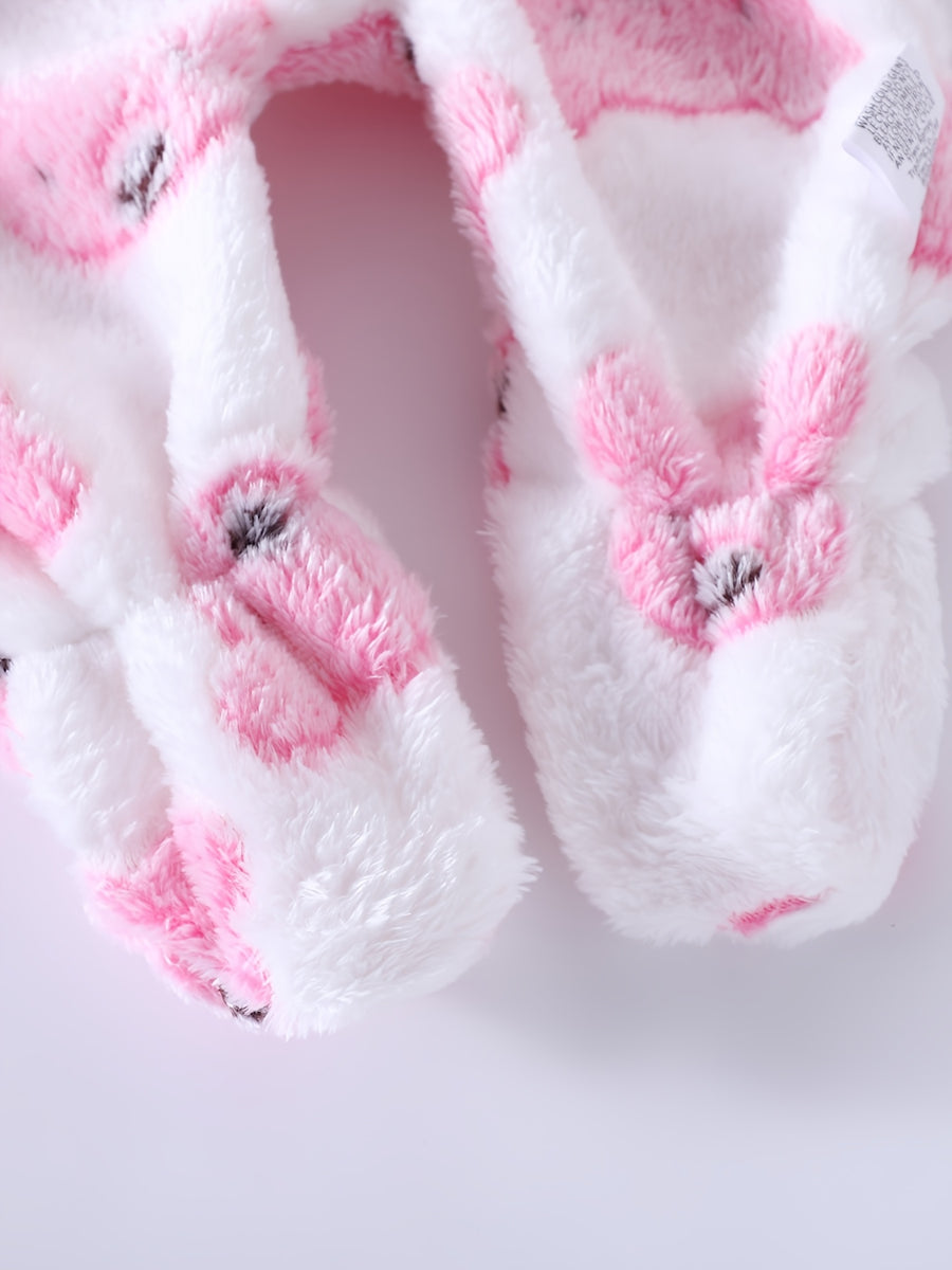 Combinaison polaire à capuche ourson pour bébé fille — Monptitlou