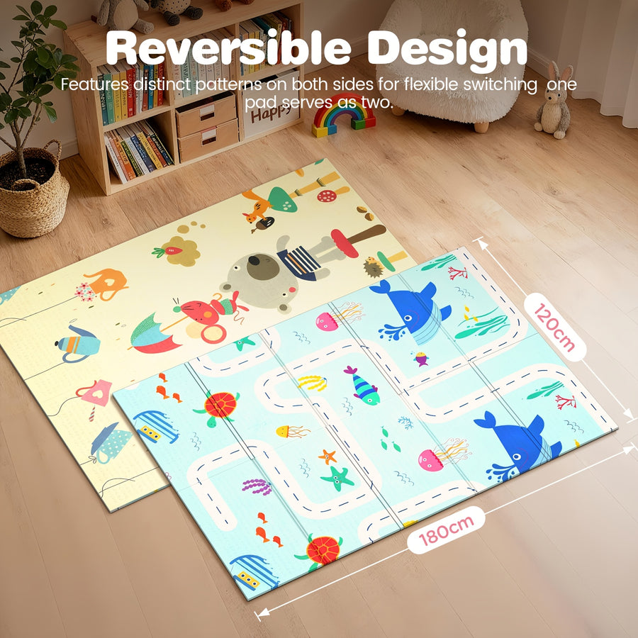 Tapis de jeu pour bébé - Tapis de jeu pliable pour bébé — Monptitlou