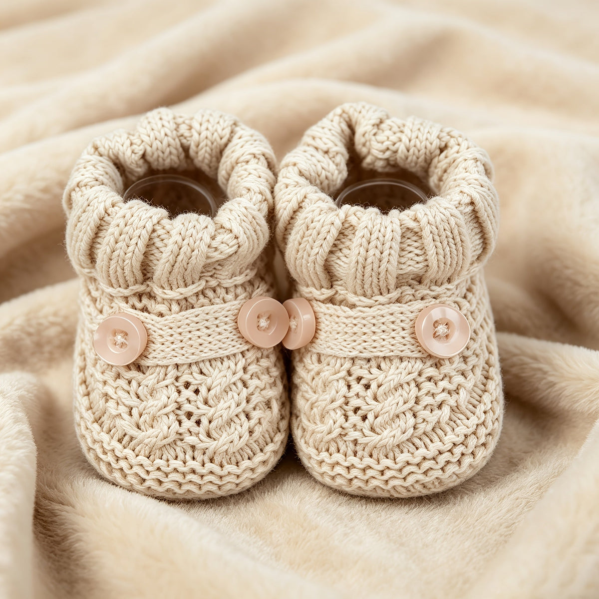 1 paire de chaussons tricotés mignons dessins animés — Monptitlou Image